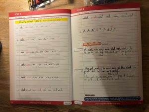 Handwriting programme for children