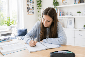 Teenagers improve handwriting